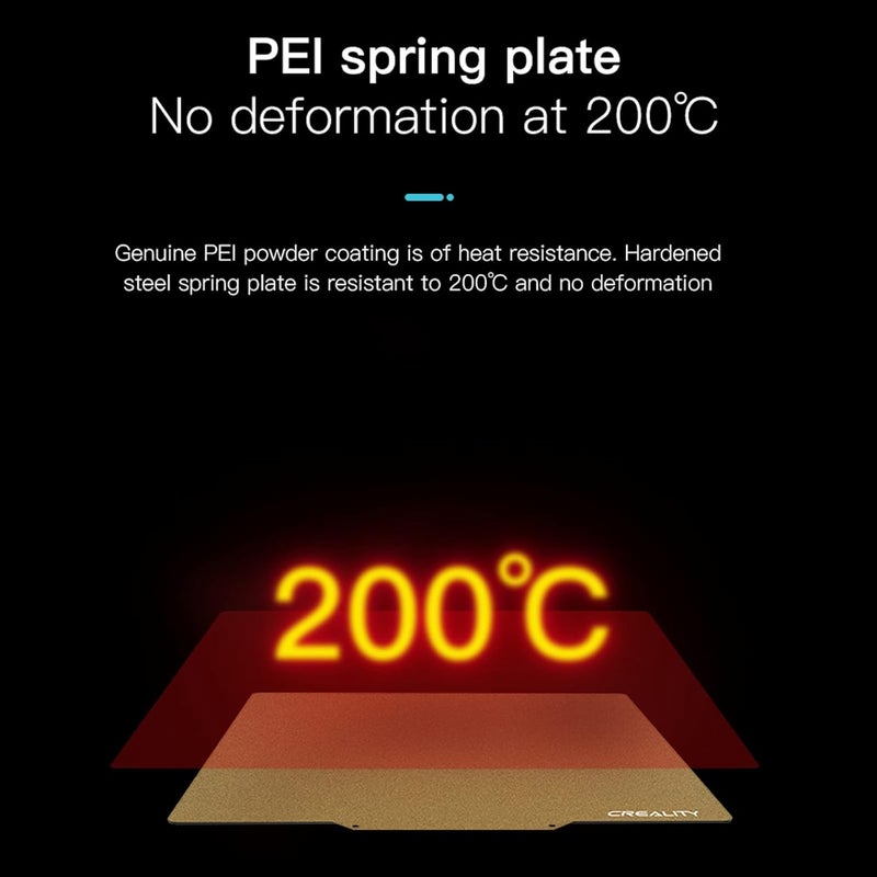 KOYOFEI Creality Ender 5 Plus PEI Print Bed Kit, 3D Printer Parts Printing Plate Frosted PEI Surface and Magnetic Bottom Sheet Flexible Steel Platform for Ender 5 Plus - Image 5